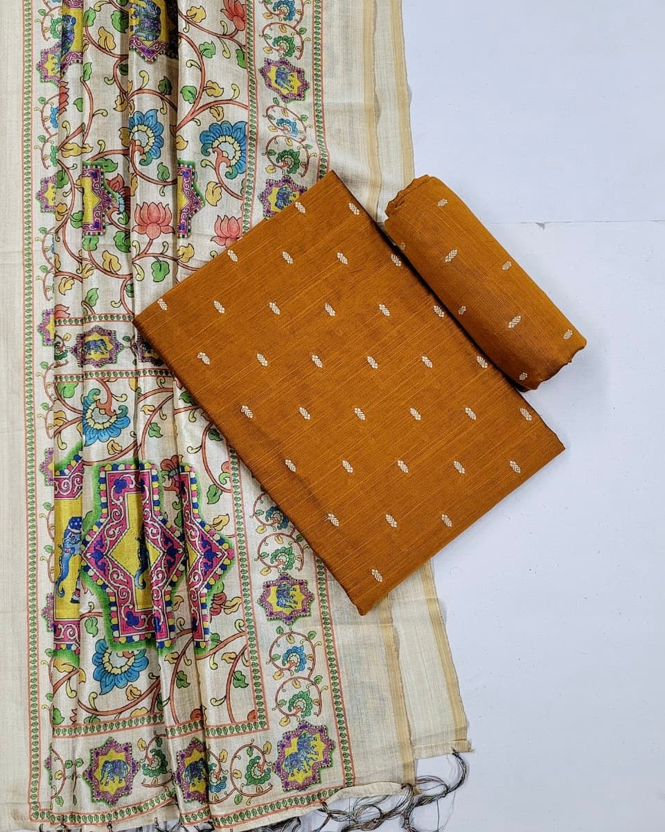 Raw Silk Salwar Suit
