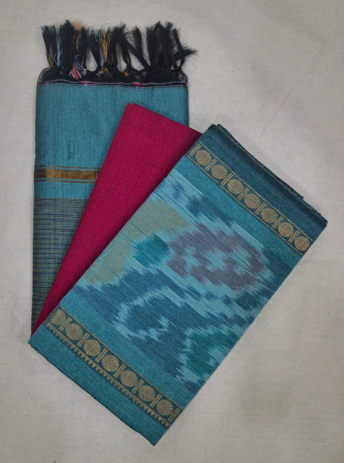 Pochampally Sico Silk Suit- HOTUSM344