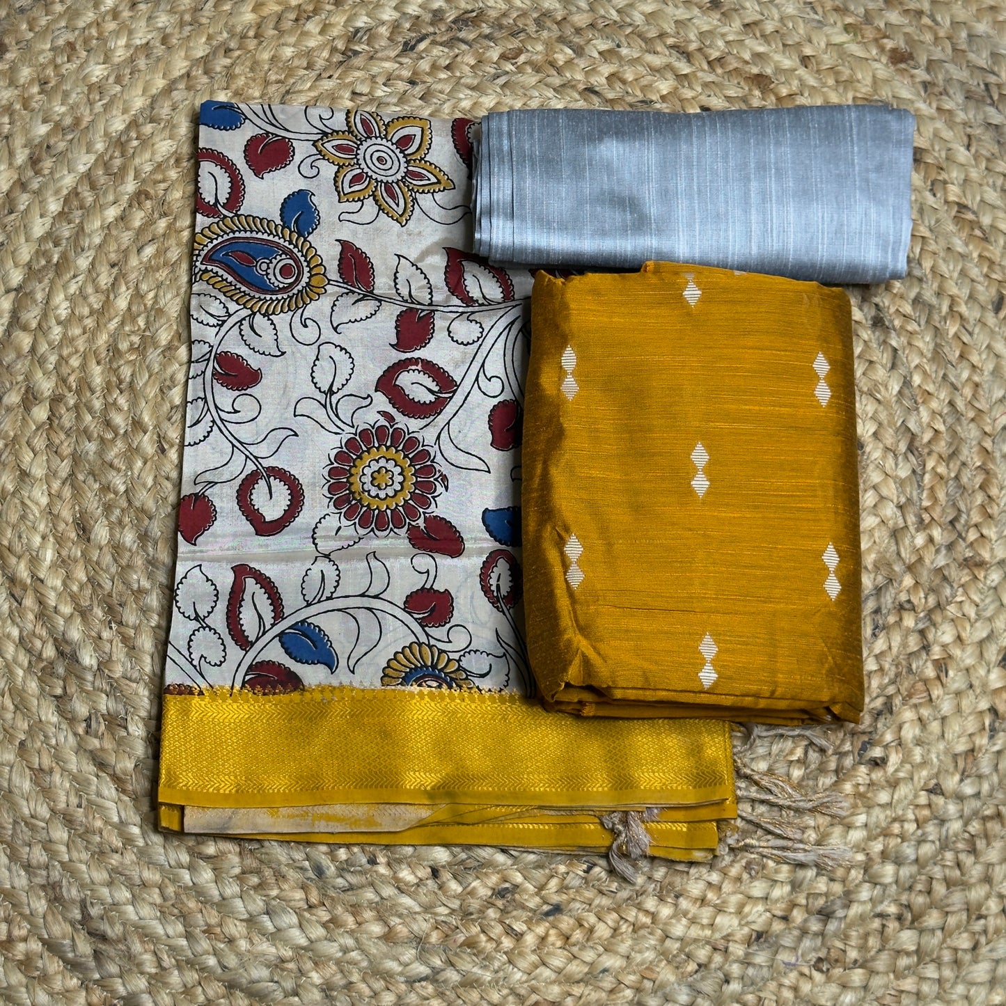 Raw silk Kalamkari suit HOTUSM