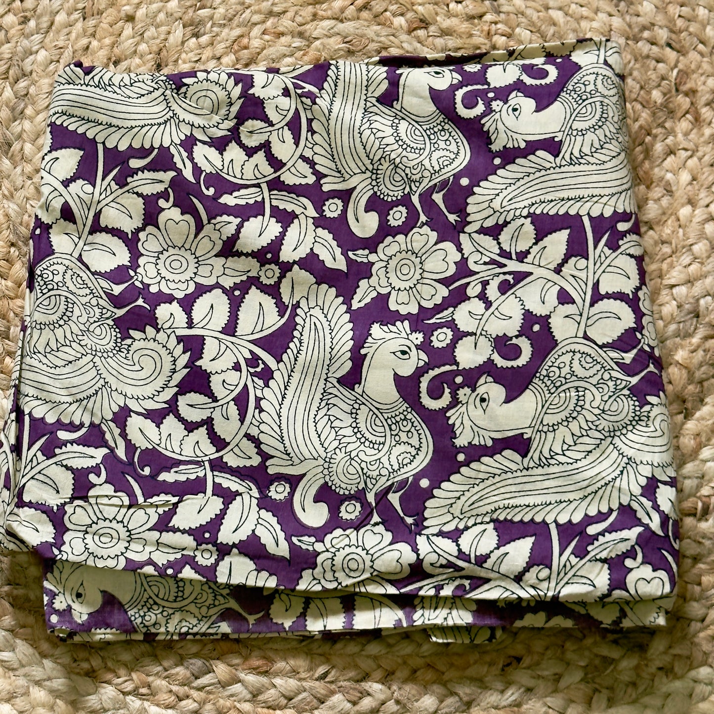 Kalamkari Cambric cotton- Purple