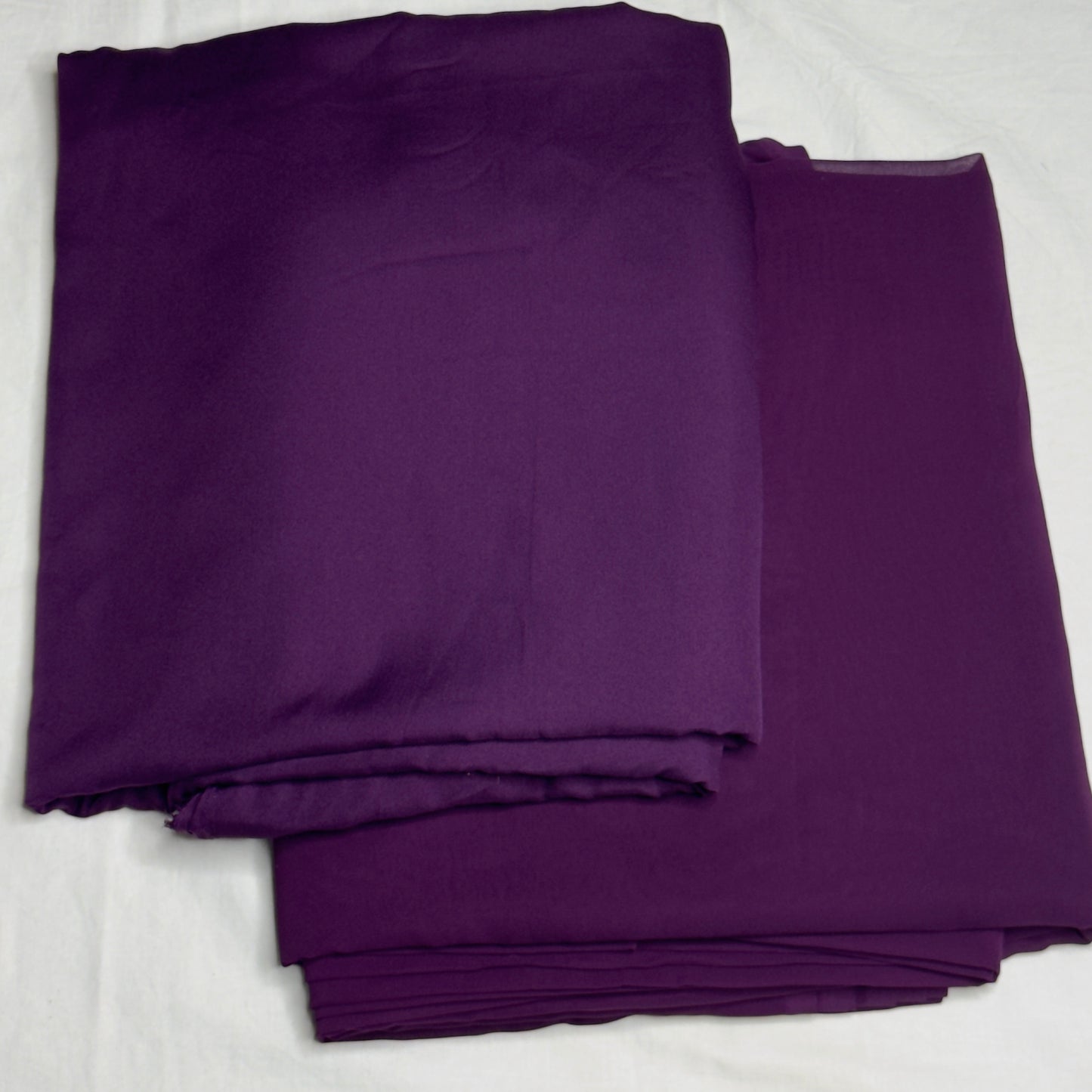 Plain Georgette- Plum Purple