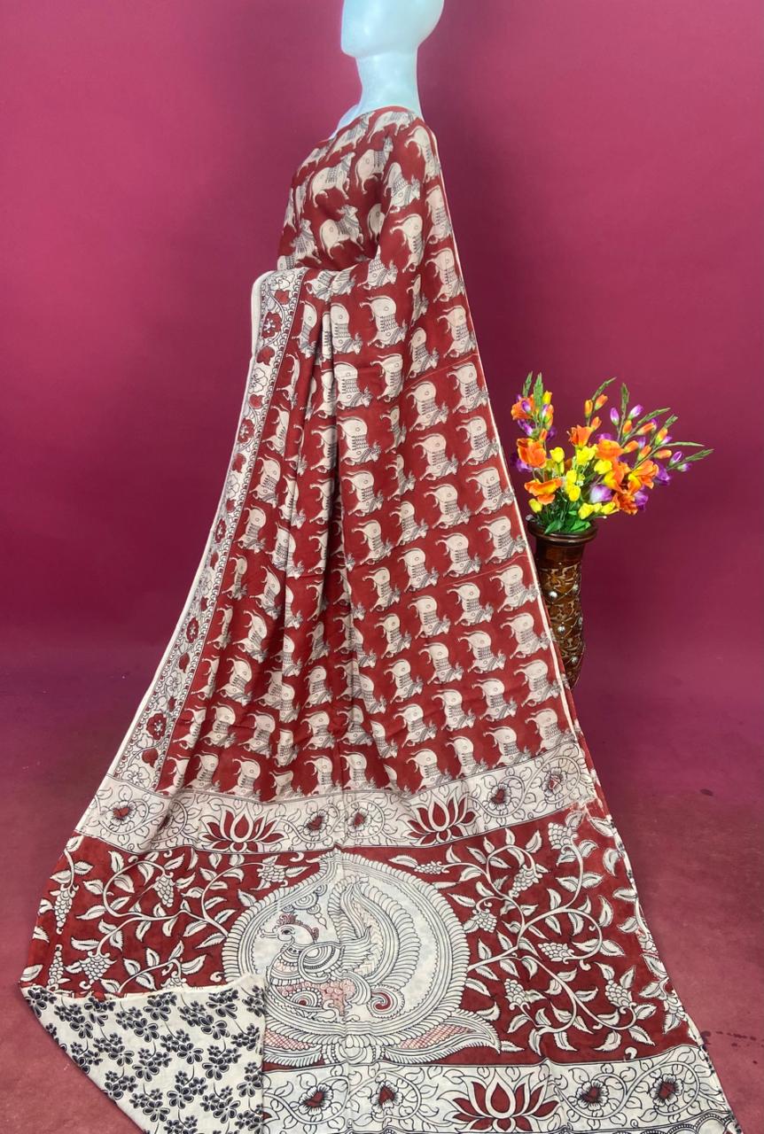 Kalamkari Cotton Saree HOTCS03