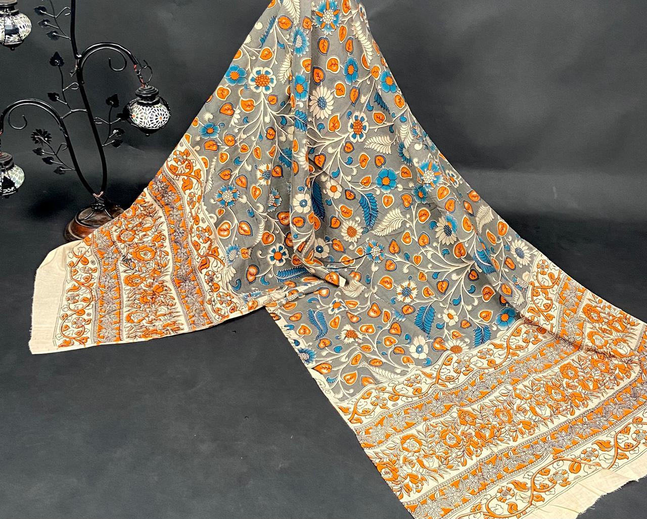 Kalamkari Cotton Dupatta - 7