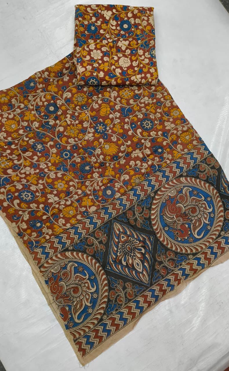 Kalamkari Dupatta & Bottom - 1