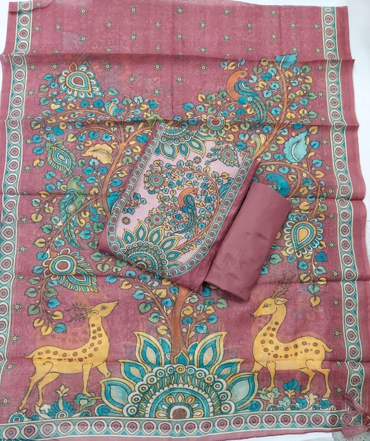 Kalamkari Tussar Suit