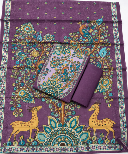 Kalamkari Tussar Suit