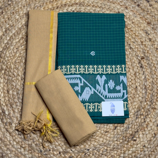 Handloom Jamdhani Cotton- HOTUSM350