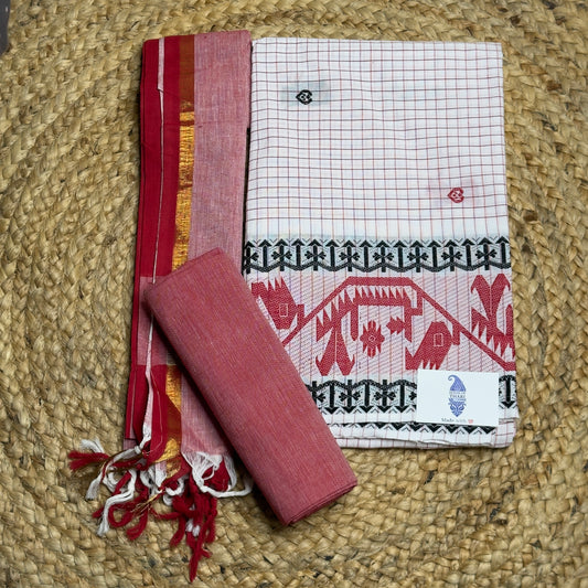 Handloom Jamdhani Cotton- HOTUSM350