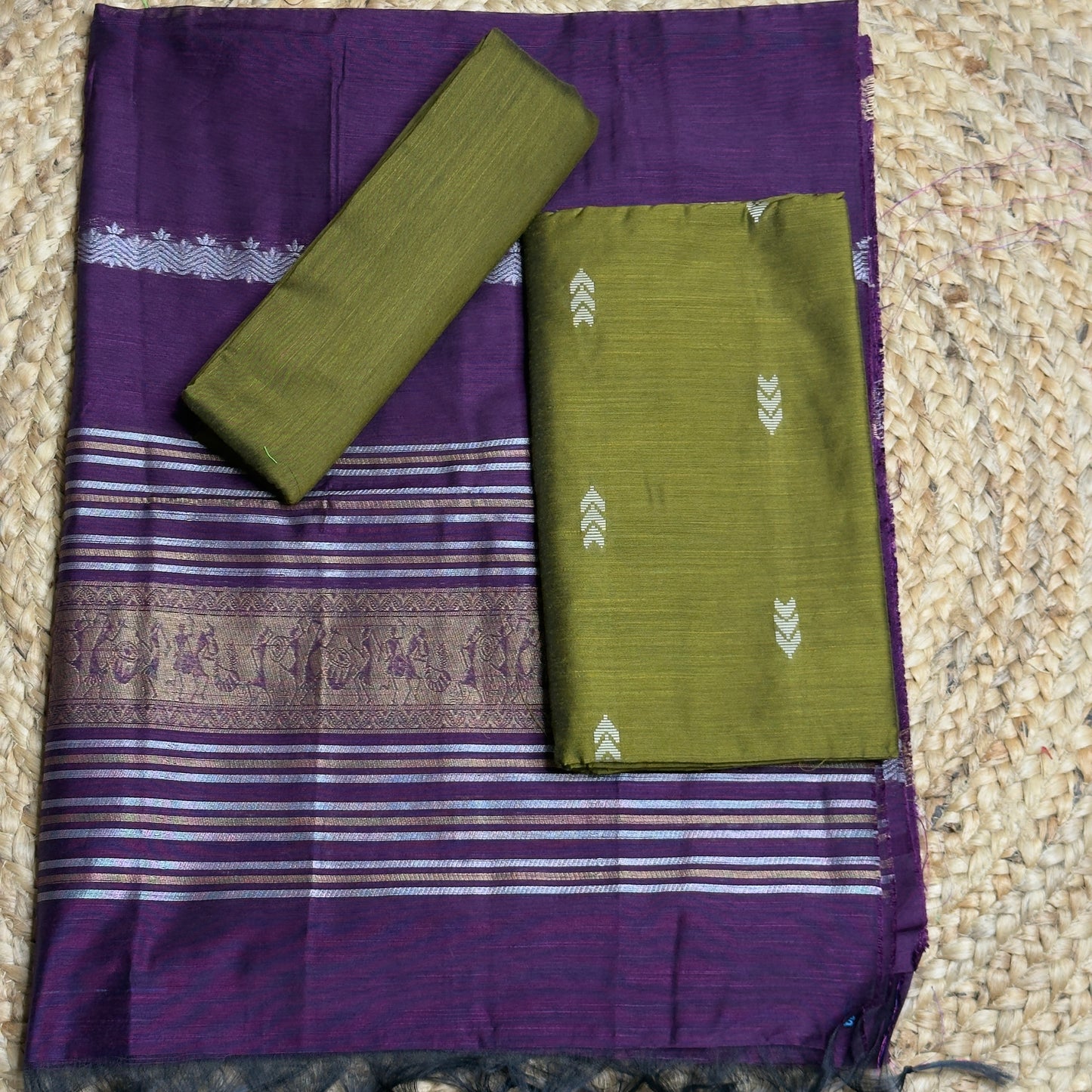 Raw Silk Salwar Suit HOTUSM355