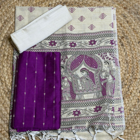 Raw Silk Salwar Suit HOTUSM356
