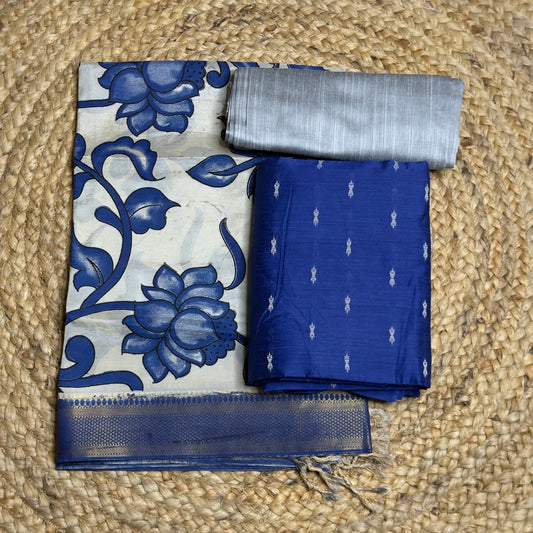 Raw Silk Kalamkari Suit HOTUS