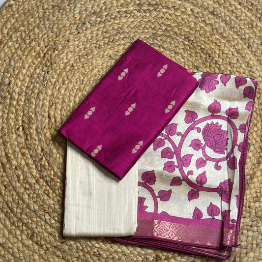 Raw Silk Salwar Suit