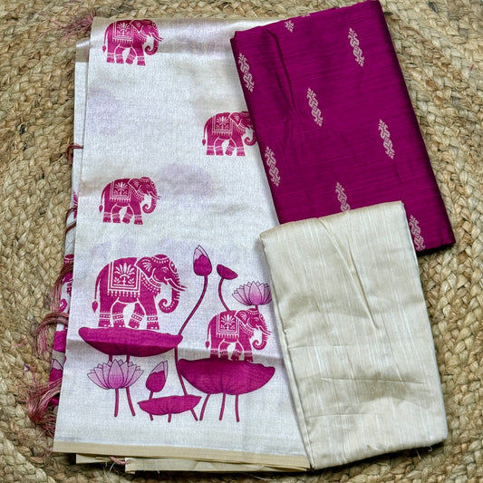 Raw Silk Salwar Suit