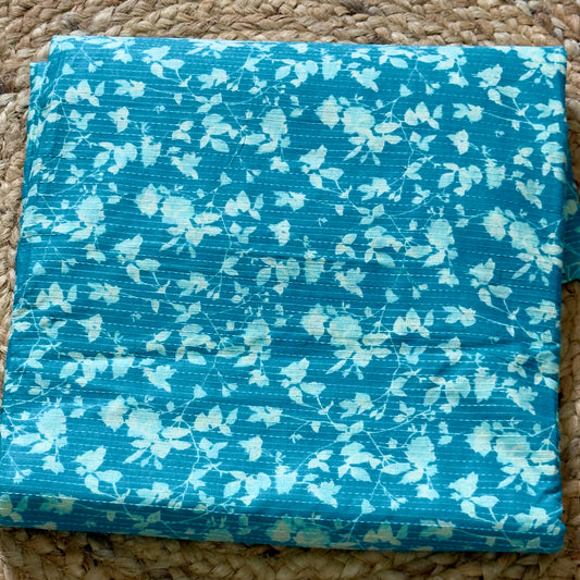 Katha Cotton- Turquoise Blue