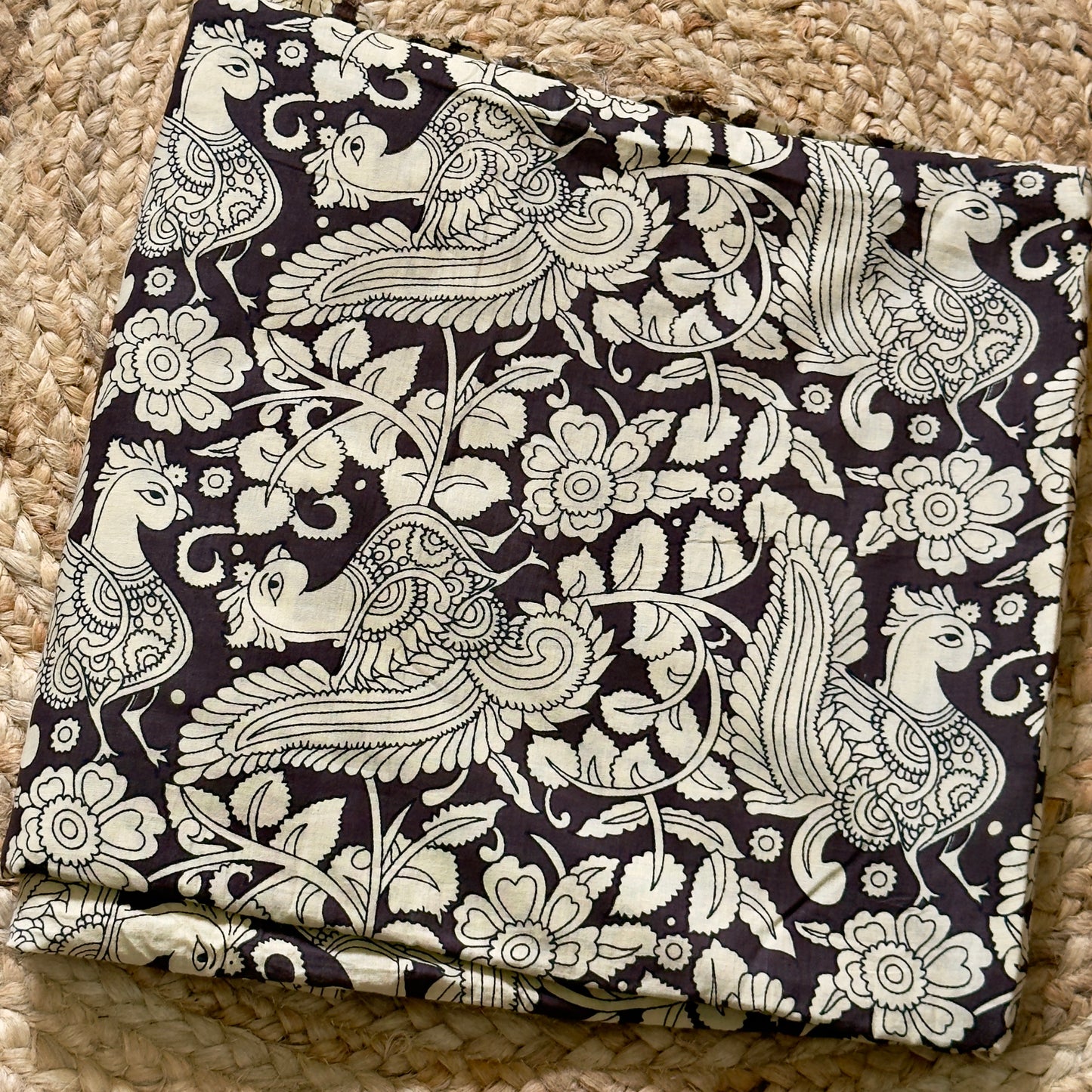 Kalamkari Cambric cotton- Black