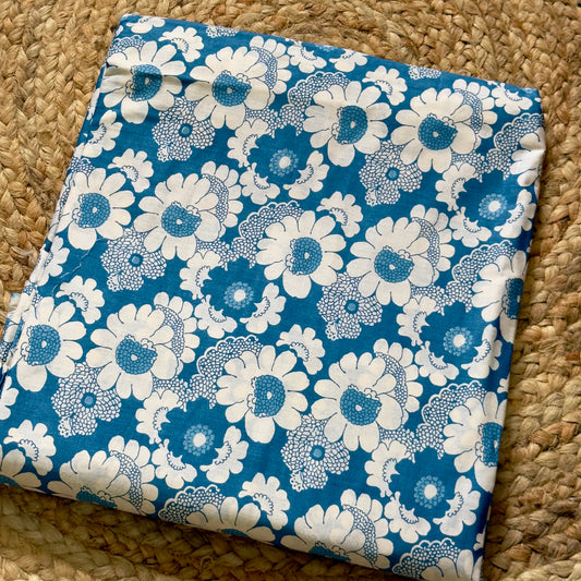 Cambric cotton- Blue Floral print