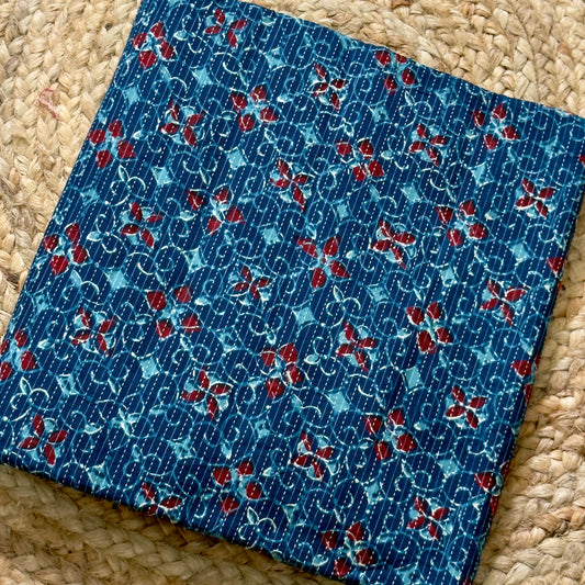 Katha Cotton- Deep Indigo Blue