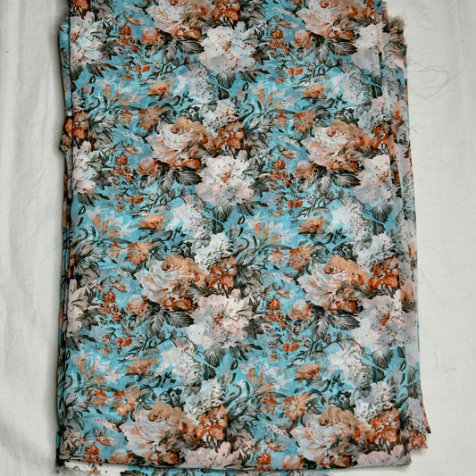 Digital Georgette- Sky Blue