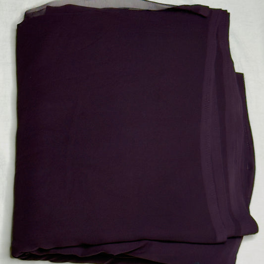 Plain Georgette- Dark Purple