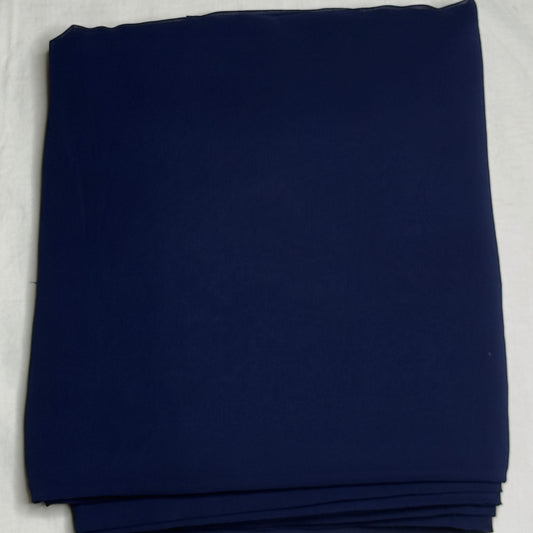 Plain Georgette-Ocean Blue