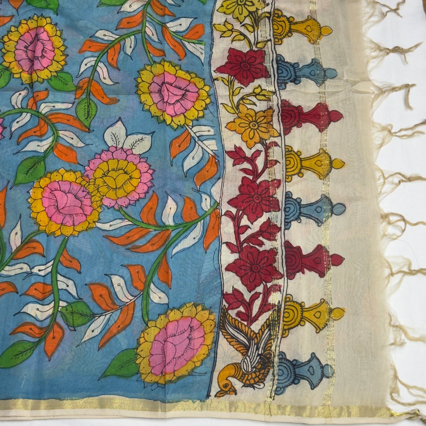 Pochampally Silk + Kalamkari Suit HOTUSM280