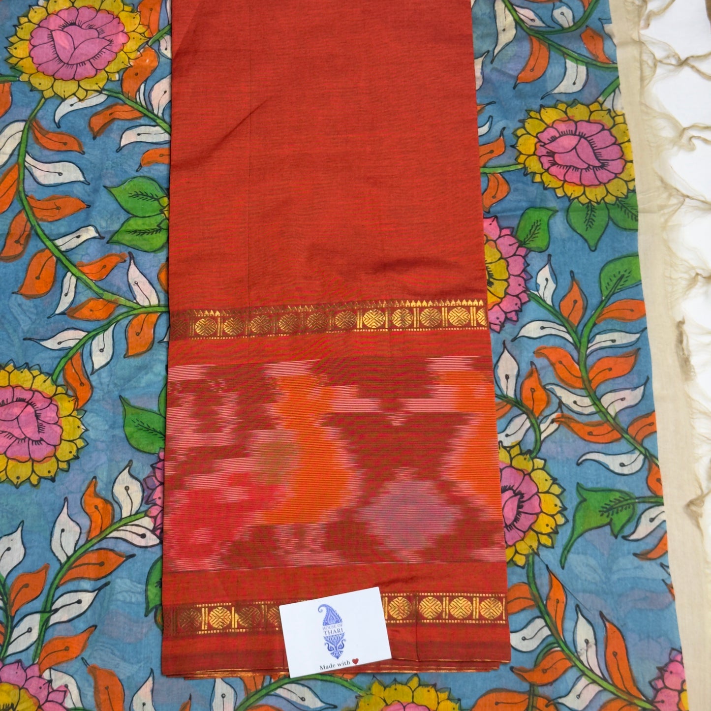 Pochampally Silk + Kalamkari Suit HOTUSM280