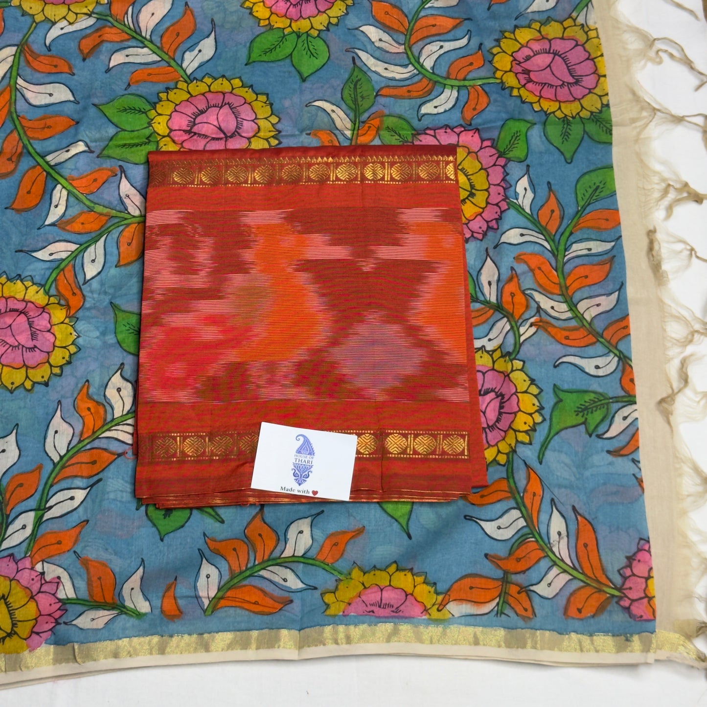 Pochampally Silk + Kalamkari Suit HOTUSM280