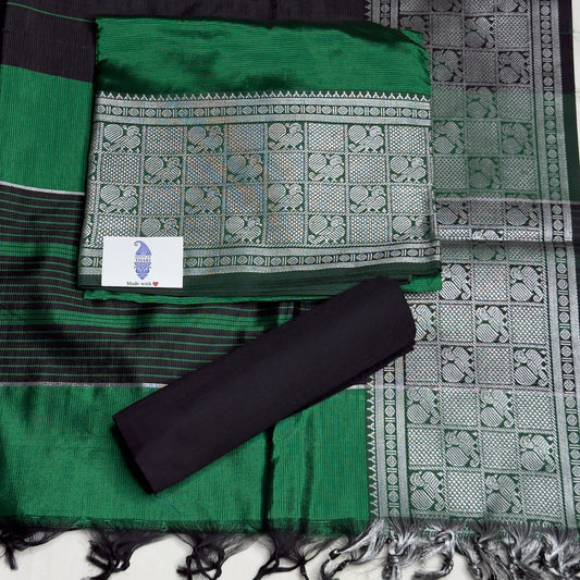 Mangalagiri suit- Dark Green HOTUSM276