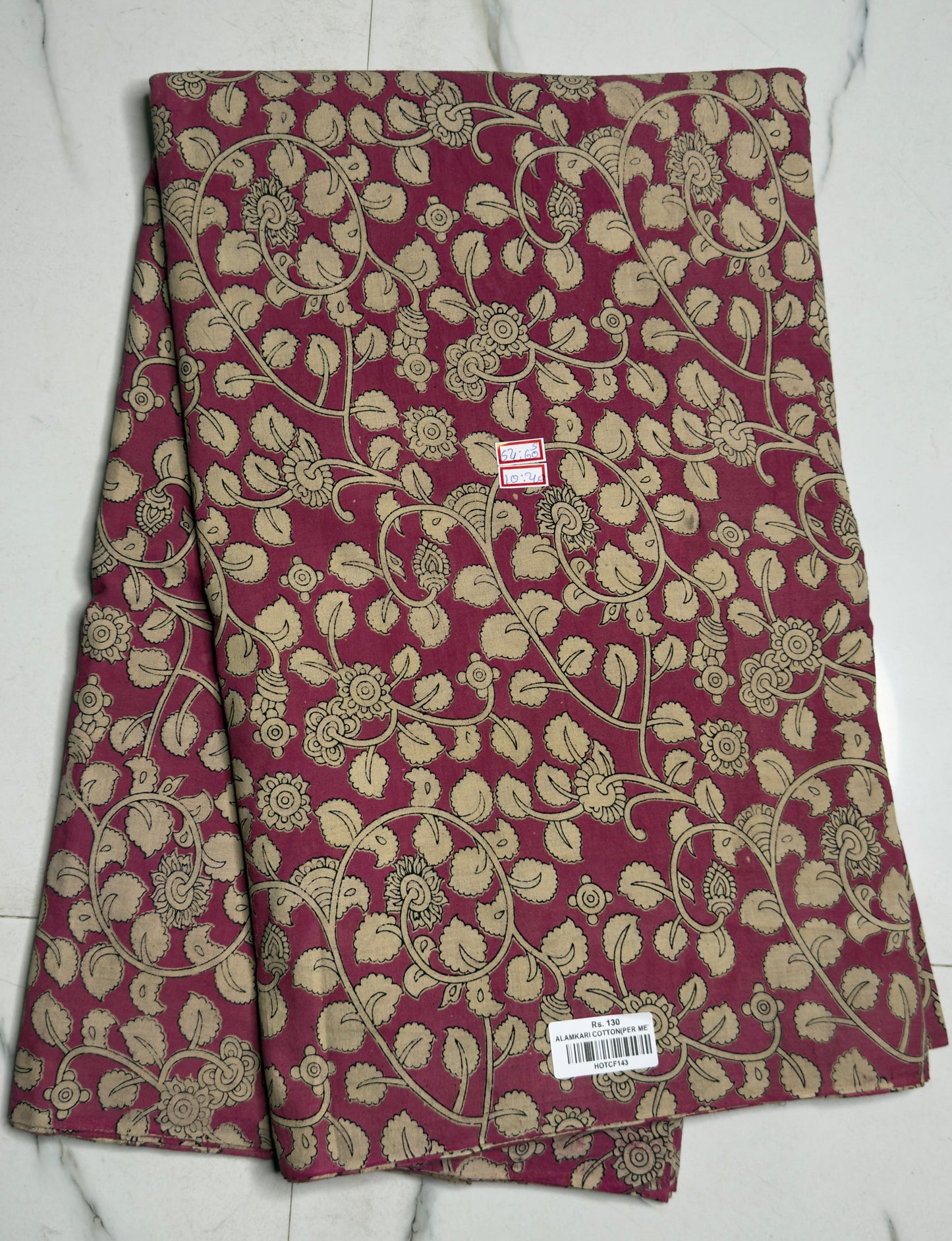 Kalamkari Cotton- Pink (2.5 meters)