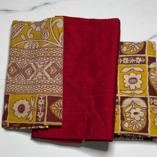 Kalamkari + Raw Silk Suit HOTUSM261
