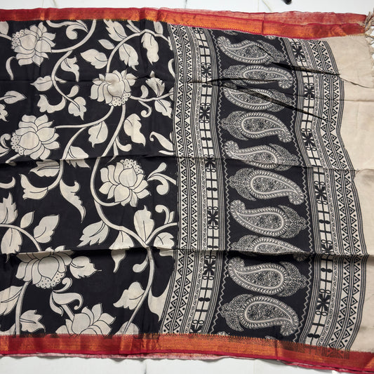 Kalamkari Silk Dupatta HOTD06