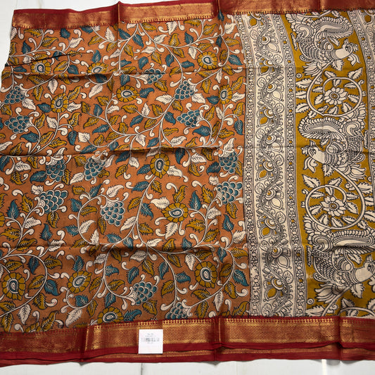 Kalamkari Silk Dupatta HOTD07