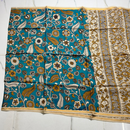 Kalamkari Silk Dupatta