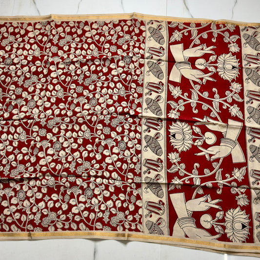 Kalamkari Silk Dupatta