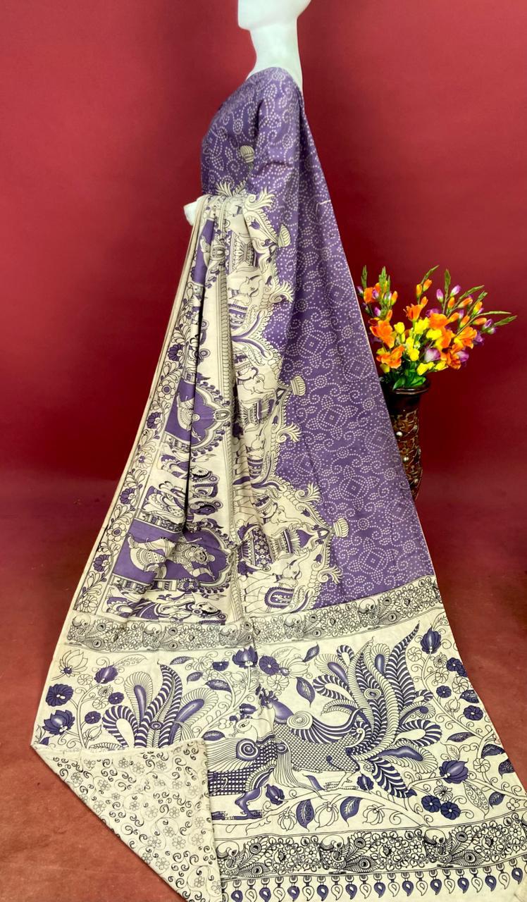 Kalamkari Cotton Saree HOTCS04