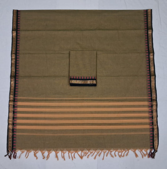 Chettinad Cotton Salwar Suit - Dusty Green HOTUSM311