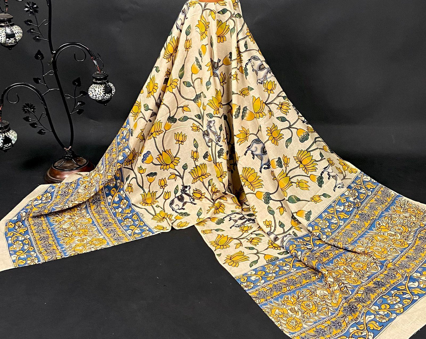 Kalamkari Cotton Dupatta - 1