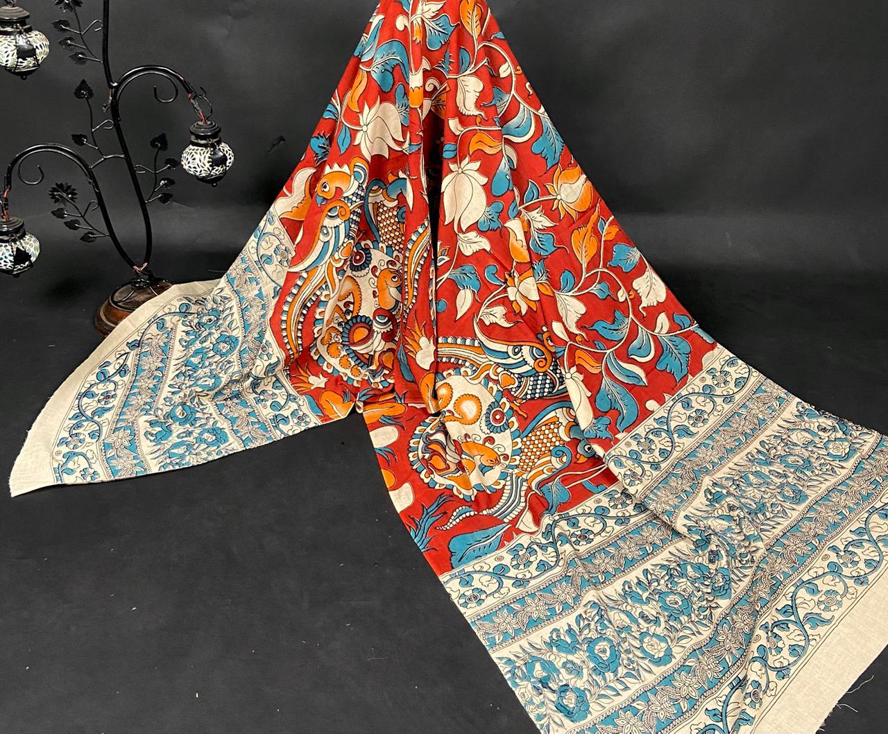 Kalamkari Cotton Dupatta - 6