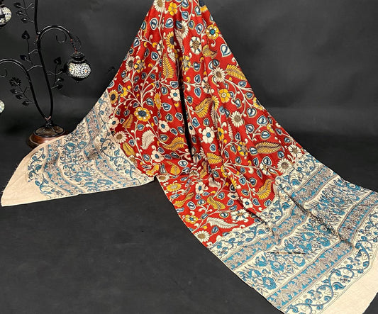 Kalamkari Cotton Dupatta - 12